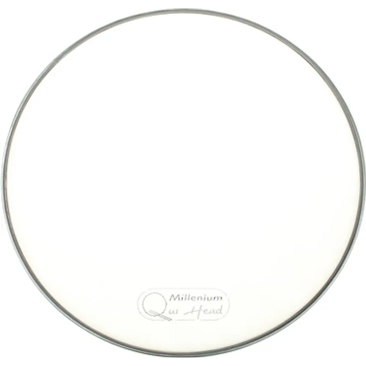 Millenium QuiHead 18" Mesh Head, doppellagiges Trigger Mesh Fell, weiß, ideal für leises Üben und elektronische Trigger