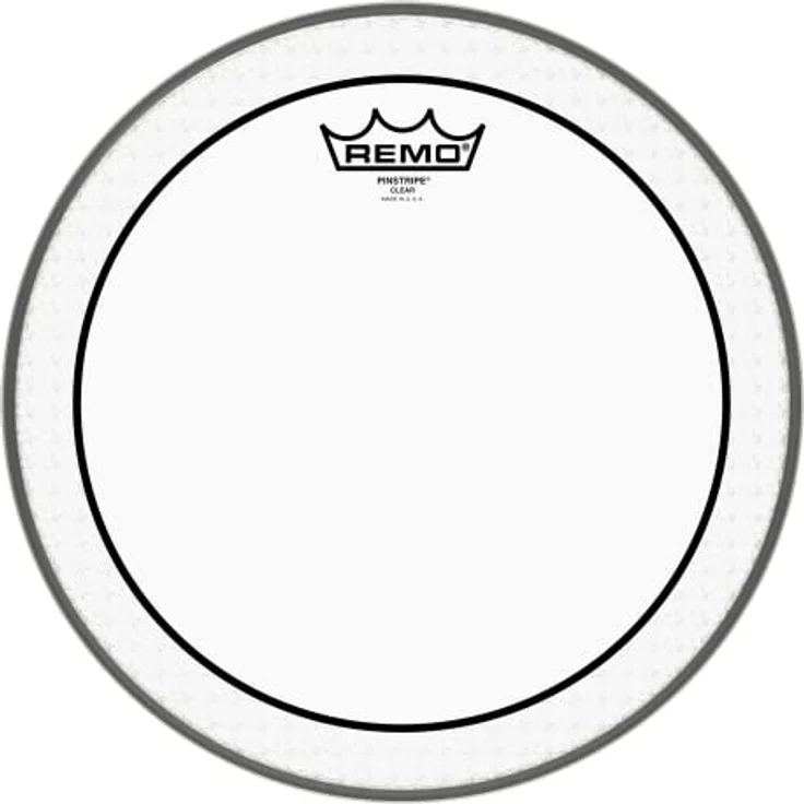 Remo Schlagzeugfell Drum Head Pinstripe, transparent, 12" mit 2 Lagen 7-mil Mylar Film für tiefen Ton und moderaten Attack – Bild 1