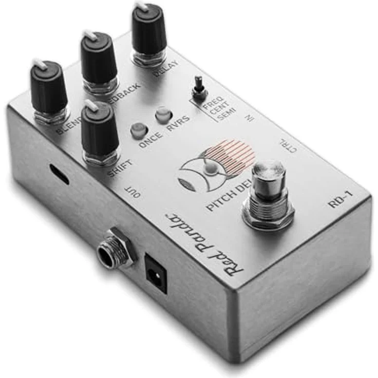 Red Panda RD-1 Pitch Delay, Effektpedal mit ±500 Hz Frequenzverschiebung, 1200 ms Delay-Zeit, Metallgehäuse – Bild 2