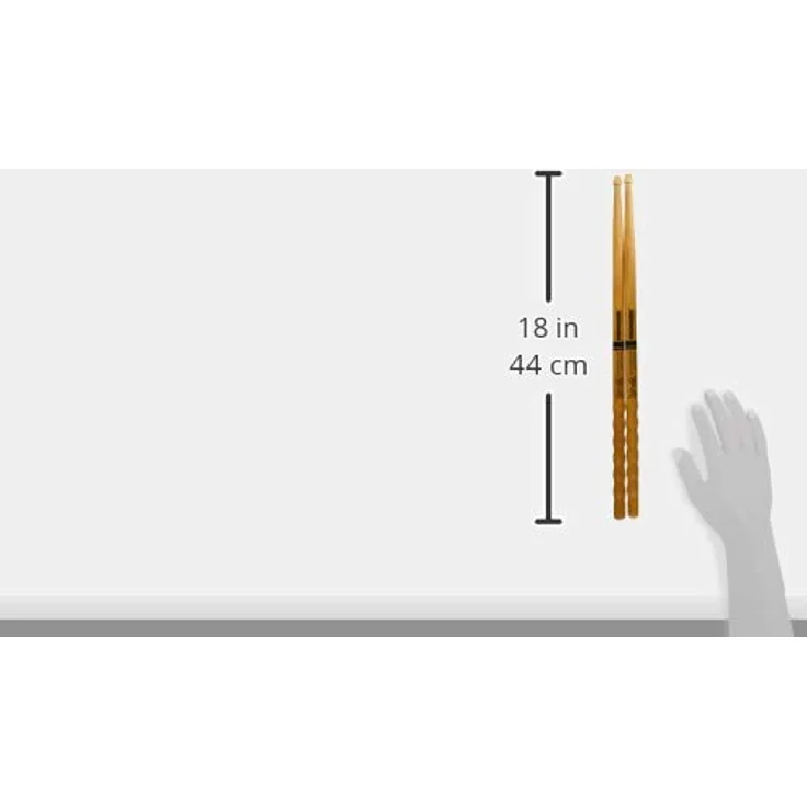 ProMark Glenn Kotche Active Wave Drumsticks, Hickoryholz mit Eichel-Tipp, ActiveGrip - wird klebriger bei Schweiß, 1 Paar – Bild 3