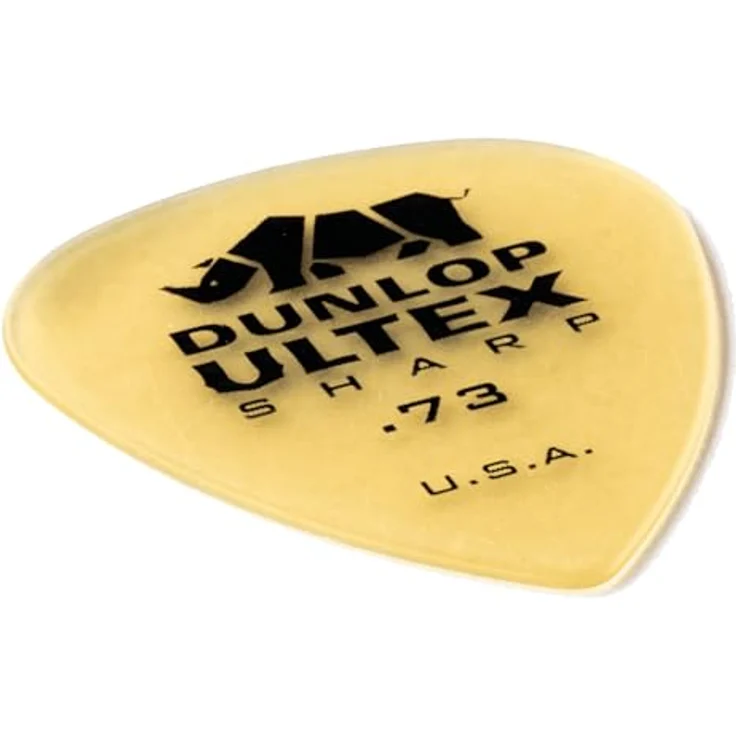 Dunlop Ultex Sharp Player Picks 0.73, Plektrum Set mit 6 Stück, Stärke 0,73mm – Bild 4