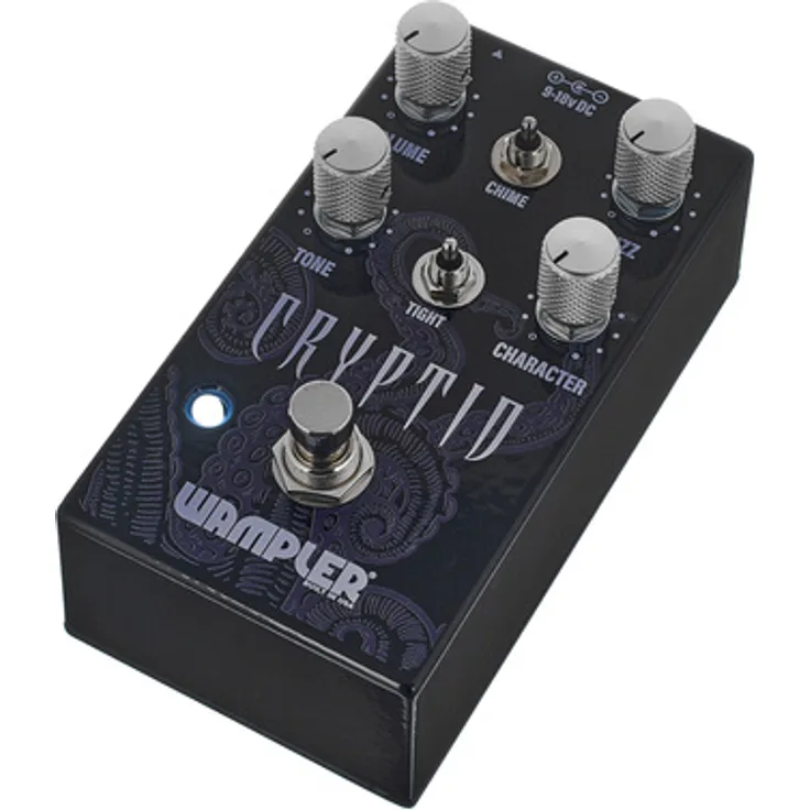 Wampler Cryptid Fuzz, Effektpedal für E-Gitarre mit Volume, Tone, Fuzz und Character Reglern, Made in USA