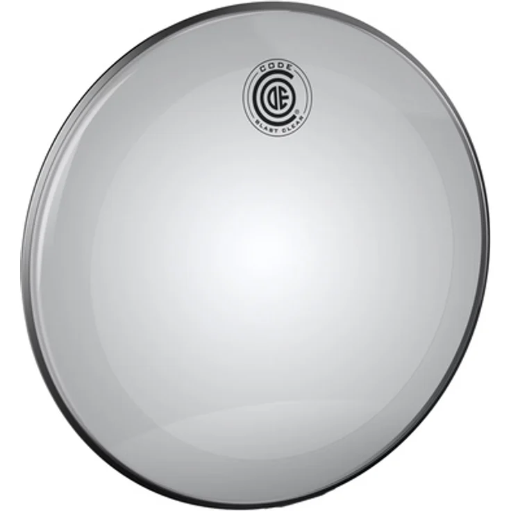 Code 22" Blast Clear Bass Drum Head, einlagig mit Dämpfungsring, transparent, Grip-Tight Hoops aus Aluminium, klassischer Allround Sound mit Obertonkontrolle und Fokus auf Low-End – Bild 1