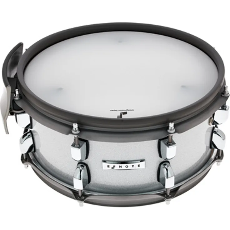 Efnote EFD-S1250-WS 12"x05" Snare Drum Pad, 3-Zonen, weißes Sparkle-Finish, doppellagiges Mesh Head, 6-lagige Birkenholz Kessel