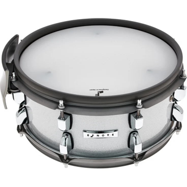 Efnote EFD-S1250-WS 12"x05" Snare Drum Pad, 3-Zonen, weißes Sparkle-Finish, doppellagiges Mesh Head, 6-lagige Birkenholz Kessel