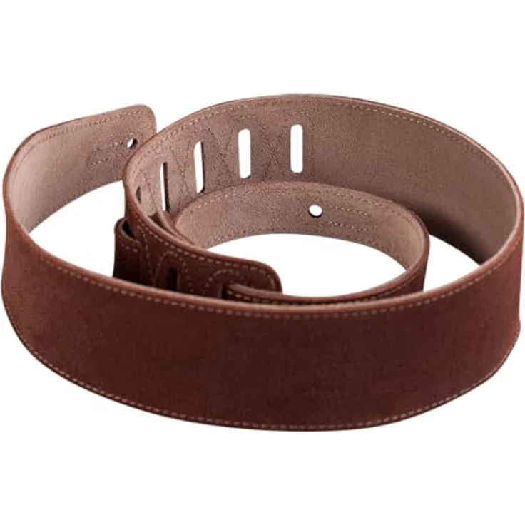 Levys Rust Suede Strap 2,5", Gitarrengurt aus hand-brushed Leder, rost-braun, verstellbar von 97 cm bis 130 cm – Bild 4