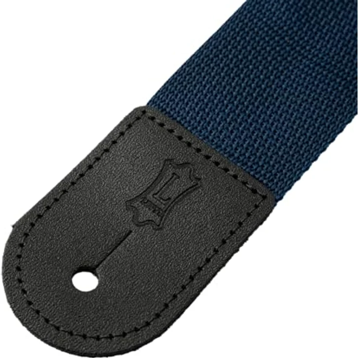Levys Poly Strap 2", Gitarrengurt aus Polypropylen in Blau Navy, verstellbar von 89 cm bis 157 cm mit Leder-Endstück – Bild 8