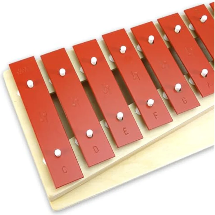 Sonor G10 Glockenspiel Xylophon, 13 Töne von c3 bis f4, inklusive pinker Keepdrum Tasche und zwei Schlägel – Bild 3