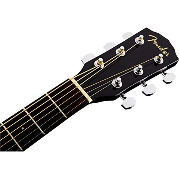 Fender CD-60SCE Blk WN, Westerngitarre mit massiver Fichtendecke, Mahagoni Boden & Zargen, Cutaway, Fishman CD Elektronik, schwarz – Bild 9