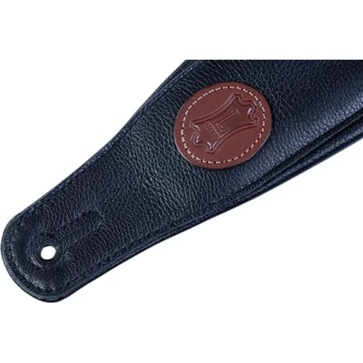 Levys Padded Garment Leather Strap 3" BK, Gitarrengurt aus Bekleidungsleder, verstellbar von 94 cm bis 130 cm, schwarz – Bild 2