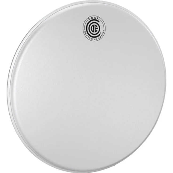 Code 10" Generator Coated Tom Head, doppellagig mit verklebtem Ring, weiß, warmer Sound mit kurzem Sustain – Bild 1