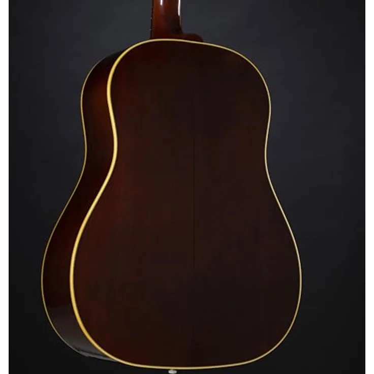 Gibson 1942 Banner J-45 VS, Westerngitarre mit Mahagoni-Korpus, thermisch behandelter Fichtendecke, Vintage Sunburst, inkl. Koffer – Bild 7