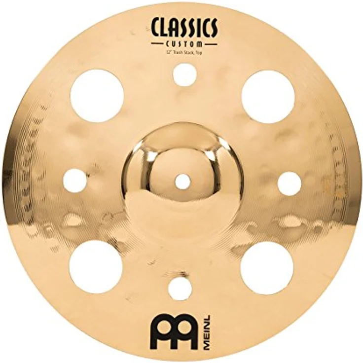 Meinl CC-12STK Classics Custom Brilliant Trash Stack, B12-Bronze Schlagzeugbecken mit aggressivem Schnitt und brillantem Finish – Bild 4
