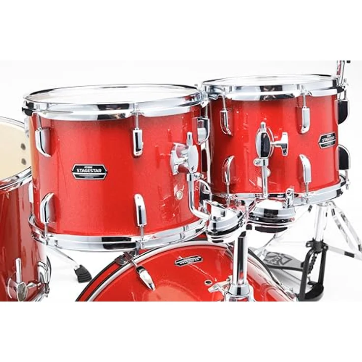 Tama Stagestar 20 5-pcs Kit CDS, Schlagzeugset in Candy Red Sparkle mit 20"x16" Bass Drum und Meinl BCS Beckensatz – Bild 4
