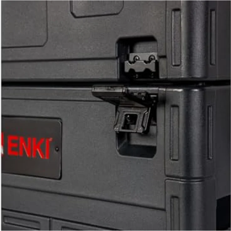 Enki X-3 Electric/ Acoustic Guitar Case, vielseitig, wetterfest, schwarz, 1295 x 457 x 533 mm, 12,5 kg – Bild 7