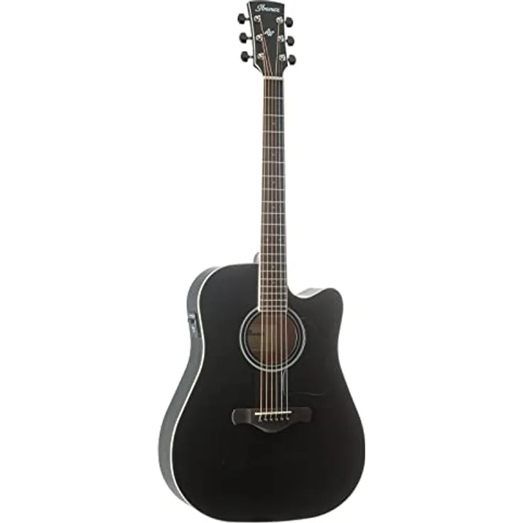 Ibanez AW84CE-WK Artwood, Westerngitarre mit Cutaway, massiver Okume Decke, Fishman Pickup, Weathered Black