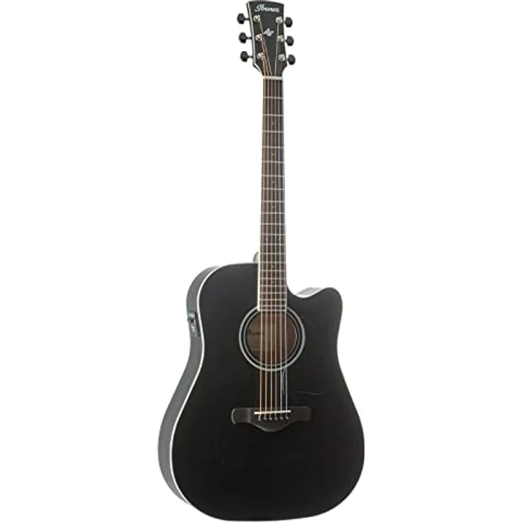 Ibanez AW84CE-WK Artwood, Westerngitarre mit Cutaway, massiver Okume Decke, Fishman Pickup, Weathered Black – Bild 1