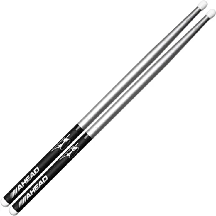 Ahead Tommy Lee "Motley Crue" Konzert-Drumsticks, Paar mit langer Haltbarkeit und austauschbaren Spitzen, schwarz