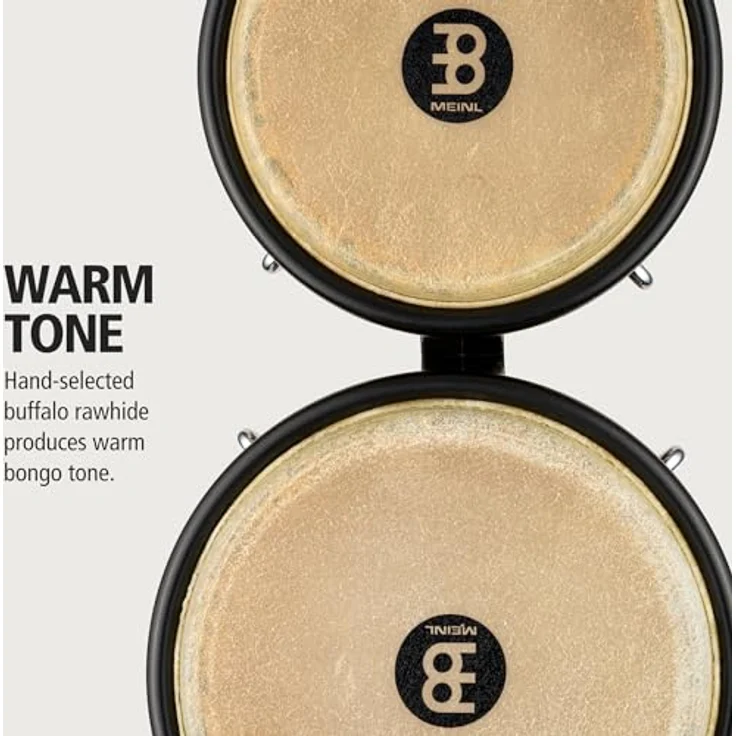 Meinl FWB190LB Marathon Designer Bongos, Leopard Burl, 6 3/4" Macho und 8" Hembra, Gummibaum, handselektierte Büffelfelle, Free Ride System – Bild 3