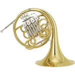 Yamaha YHR-671 F/Bb Double Horn, Professional Serie mit Gelbmessing Schallstück, 4-ventilig und klar lackiert