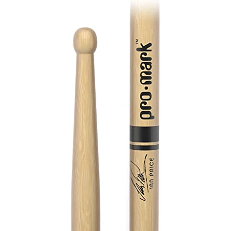 Pro Mark TX808LW Ian Paice, Signature Drumsticks aus Hickory, runder Holzkopf, 41 cm langer, 1,47 cm dicker Stock – Bild 2