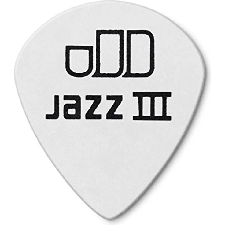 Dunlop Tortex Jazz III White, Plektrum Set 0,73mm, 12 Stück, made in USA – Bild 2