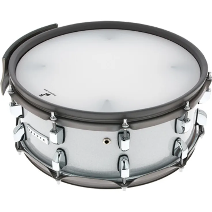 Efnote EFD-S1455-WS 14"x5,5" Snare Drum Pad, 3-Zonen mit doppellagigem Mesh Head, 6-lagiger Birkenholz Kessel, Finish: White Sparkle