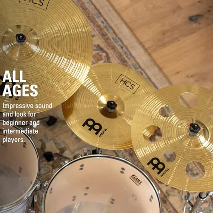 Meinl Cymbals HCS-SCS1 Ultimate Special Becken Set, komplettes Schlagzeugbecken-Set mit 14“ HiHat, 14“ Crash, 16“ Crash, 18“ Crash, 14“ China, 20“ Ride, 8“ Bell, 10“ Splash und 16“ Trash Crash, hergestellt aus robuster Bronze Legierung, ideal für Anfänger – Bild 5