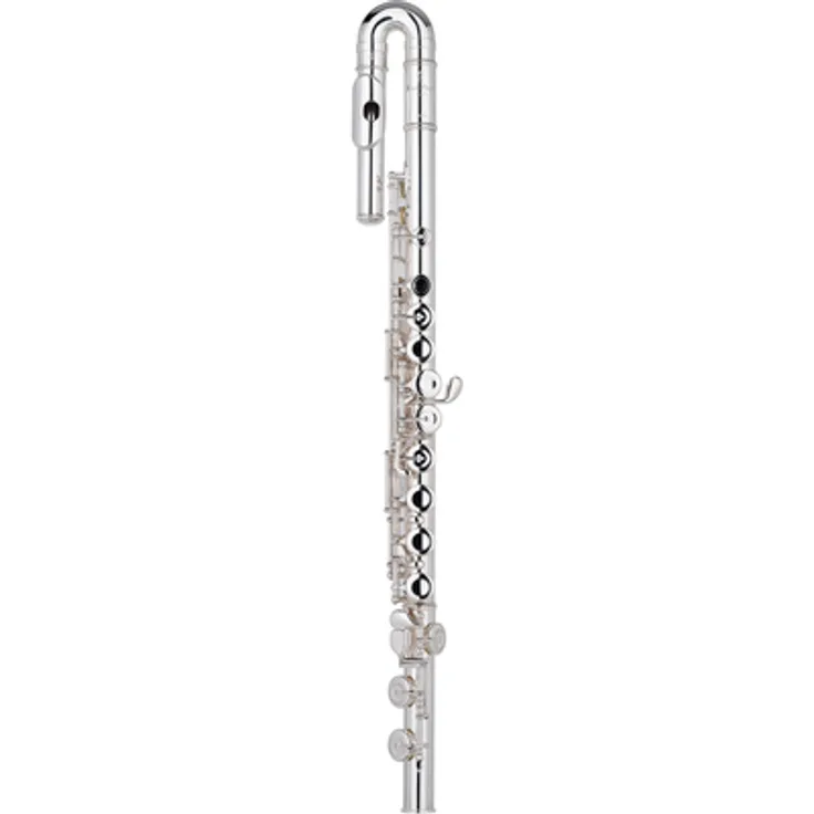 Pearl Flutes Quantz B505EUS-HC, Querflöte mit gebogenem und geradem Brezza Kopfstück, Neusilber, C-Fuß, geschlossene Klappen, E-Mechanik, inklusive Koffer und Zubehör