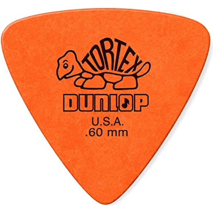 Dunlop Tortex Triangle Plektren, Set mit 6 Stück, Stärke 0,60mm, dreieckig – Bild 1