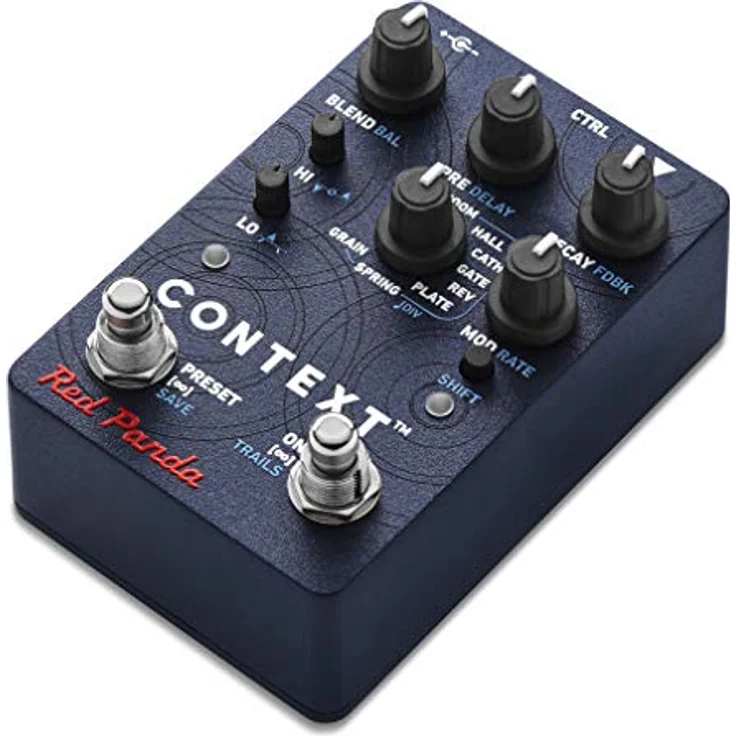 Red Panda Context 2, Gitarren-Effektpedal mit 8 Reverb-Modi, MIDI-fähig, Analog Buffered Bypass, kompakte Bauweise – Bild 3