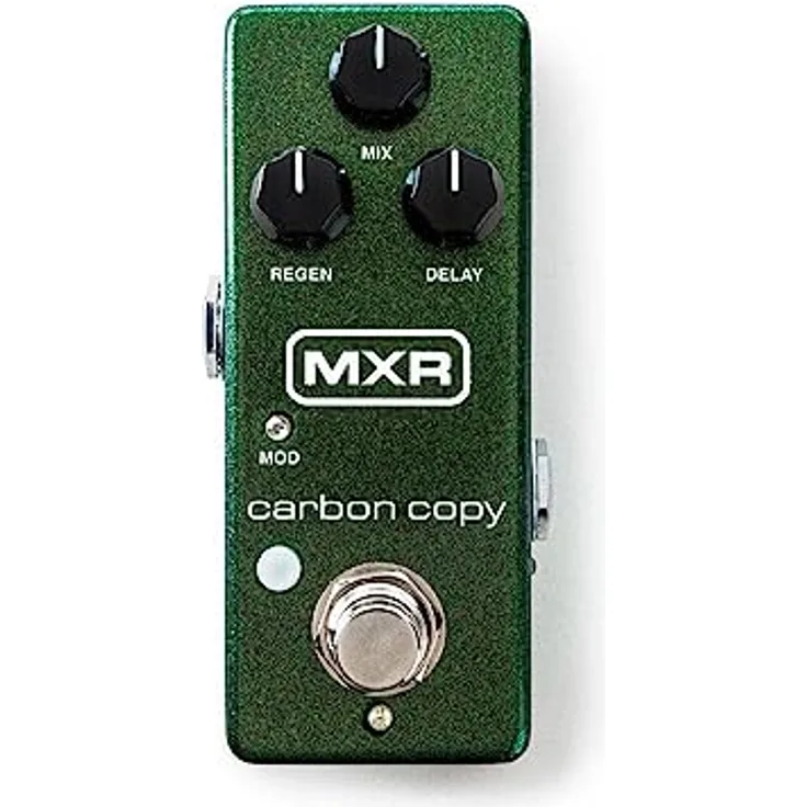MXR M299 Carbon Copy Mini Analog Delay Pedal mit True Bypass, Modulation und Bright Schalter, kompakt