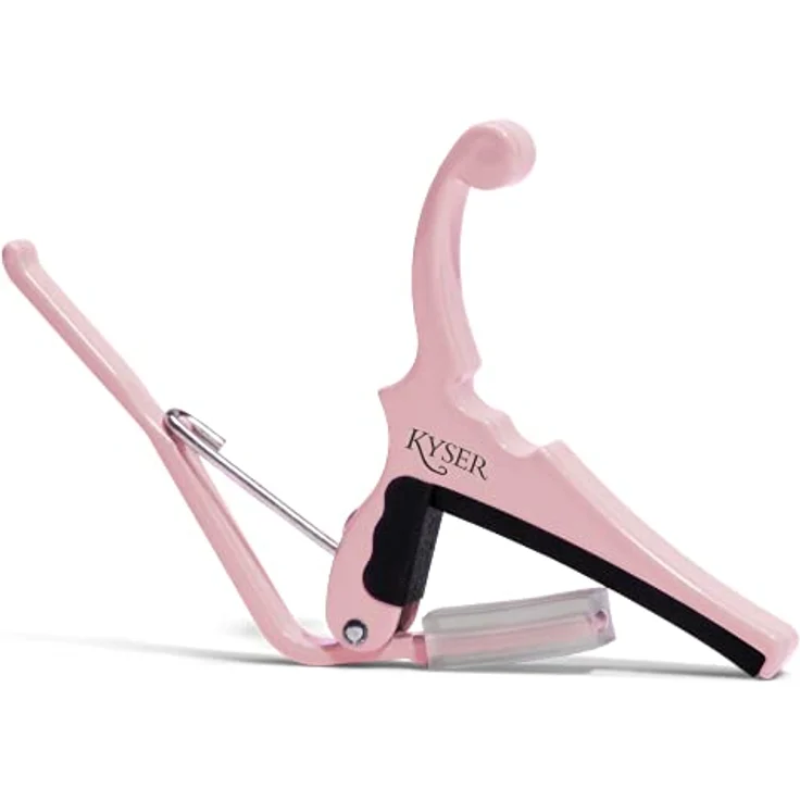 Kyser Fender Quick-Change SHP, Kapodaster in Shell Pink für E-Gitarren mit einhändigem Wechselmechanismus – Bild 2