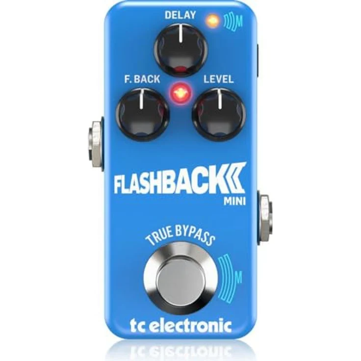 TC Electronic FLASHBACK 2 MINI DELAY, ultrakompaktes Delay-Pedal mit MASH-Fußschalter, neuen Band- und Analogalgorithmen, schwarz – Bild 1