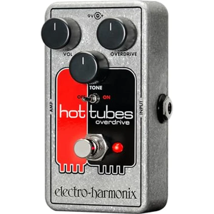 Electro Harmonix Hot Tubes Nano, Overdrive-Pedal mit Volume, Overdrive und Tone Reglern, True Bypass, kompaktes Design – Bild 2