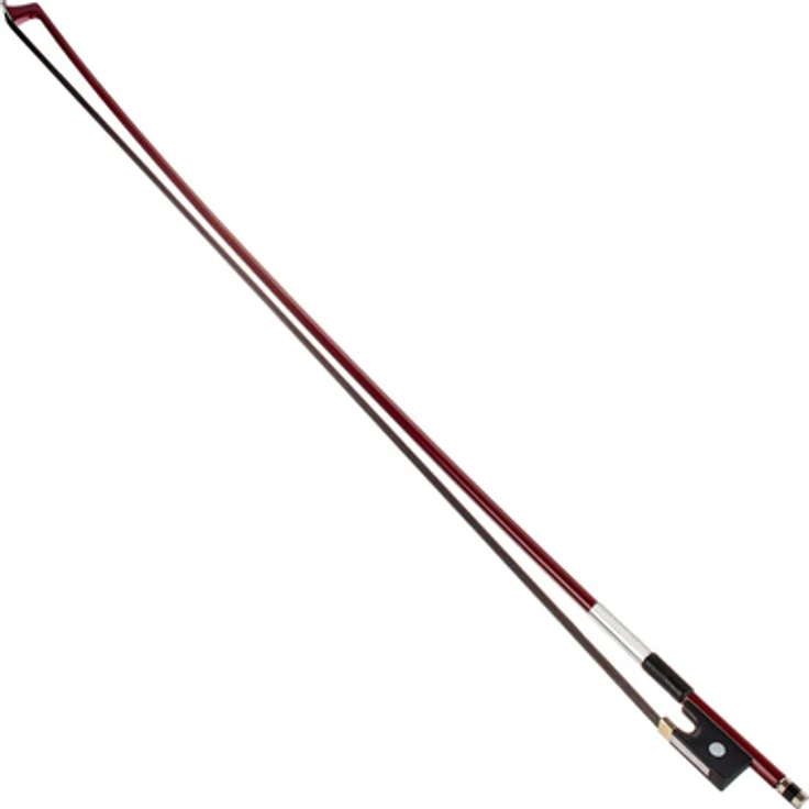 Artino BF-29 Violinbogen 4/4 Braun, Fiberglas-Stange mit Ebenholzfrosch und schwarzer Behaarung