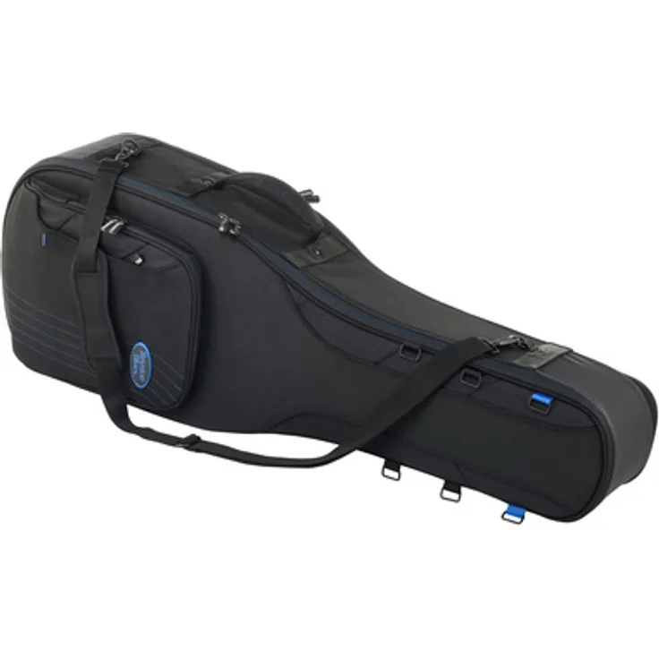Reunion Blues Expedition Double Electric Guitar Gig Bag, Robuste Gitarrentasche für 2 E-Gitarren, Schwarz