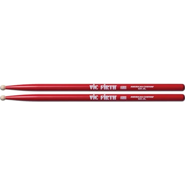 Vic Firth SD1JR Junior, Drumsticks aus Ahorn mit runden Holzköpfen, verkürzte Version für Einsteiger, 395mm Länge, 15,6mm Durchmesser – Bild 4