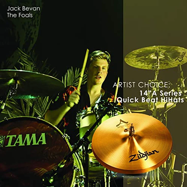 Zildjian A Zildjian Series 14" Quick Beat Hi-Hat Cymbals, Paar mit mittlerem und schwerem Gewicht, traditionelles Finish, schnelle Reaktion – Bild 2