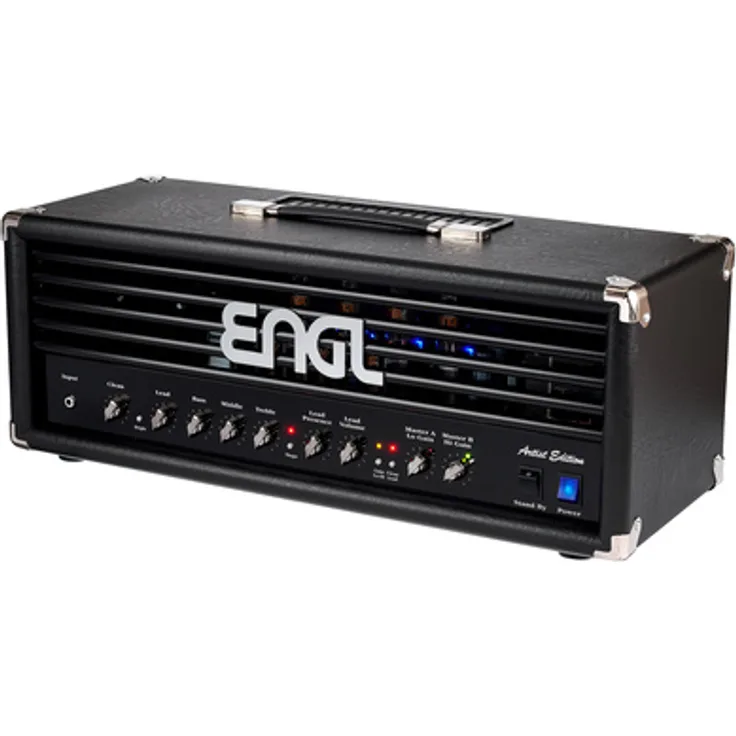 Engl E651 Artist Blackout 100, Vollröhren E-Gitarren-Topteil mit 100 Watt, 2 Kanälen, Röhrengepuffertem FX-Loop, Noise Gate und Fußschalteranschluss