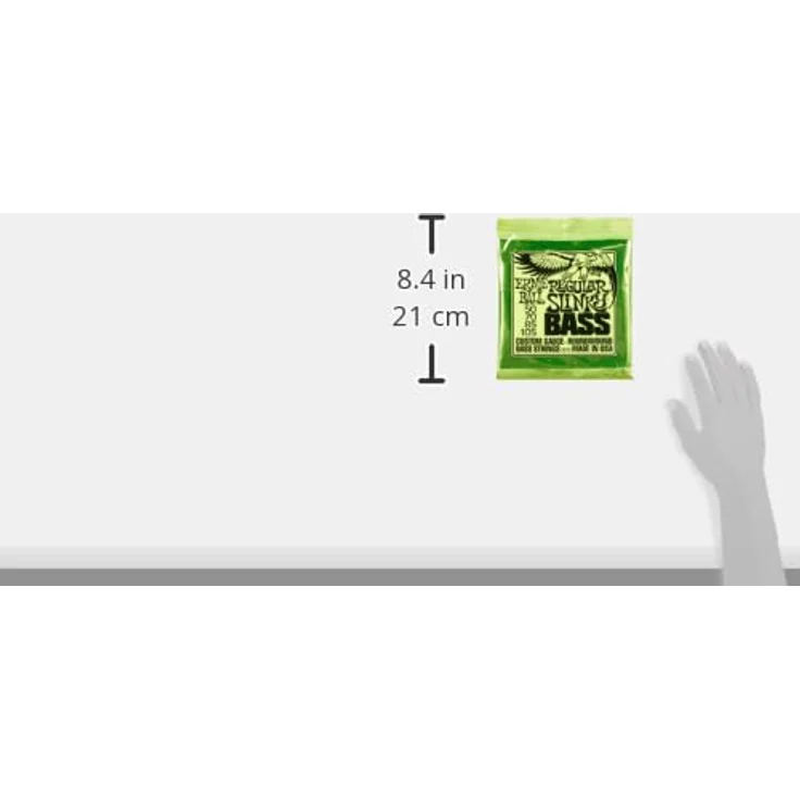 Ernie Ball Regular Slinky Nickelwound E-Basssaiten, Saitenstärke 50-105, satter, ausgewogener Ton, Made in USA – Bild 2