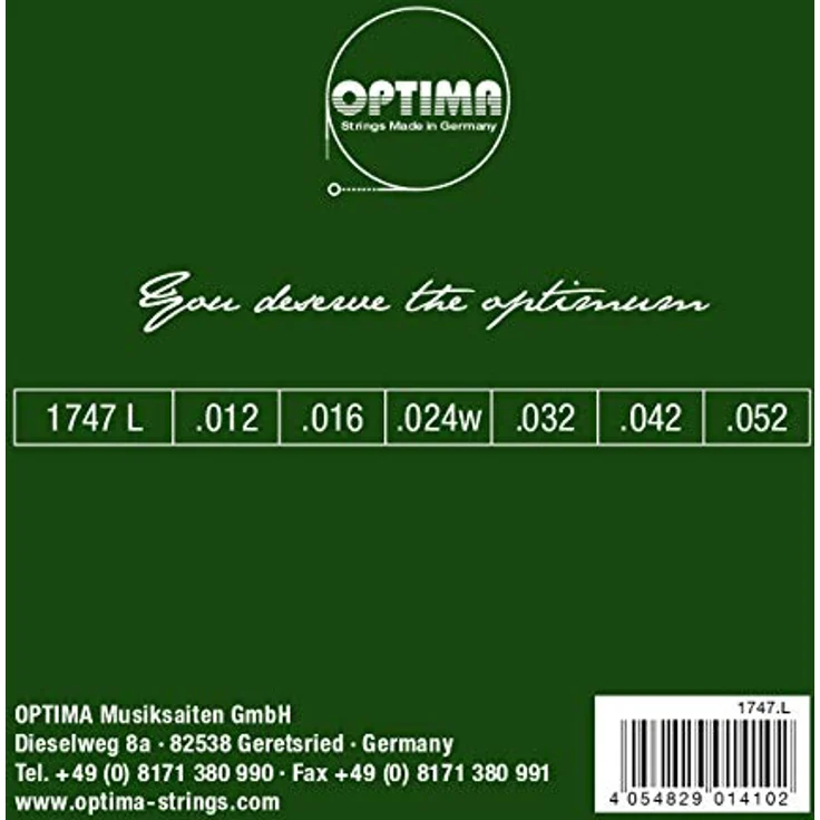Optima 1747L, Gitarrensaiten für Akustikgitarre, Gold Strings, Stärken 012-052, Made in Germany – Bild 2