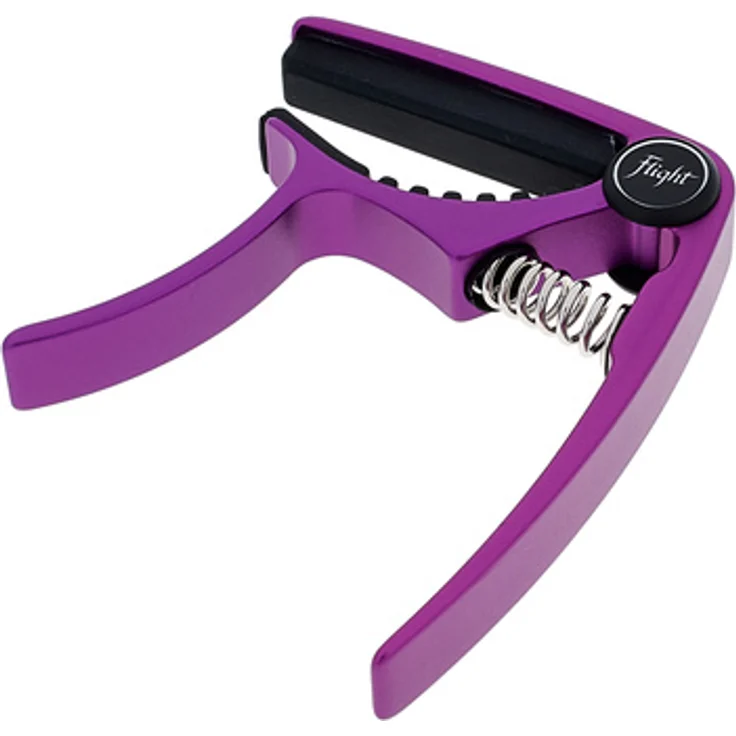 Flight FC-EE Elise Ecklund Capo, Aluminium Kapodaster mit violettem Finish und Trigger Design für schnelle Handhabung