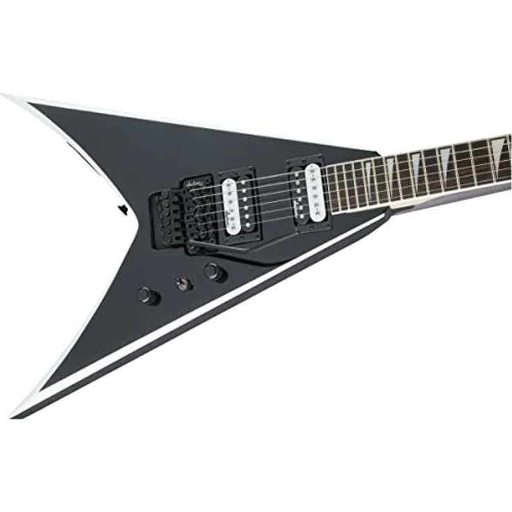 Jackson JS32 King V, E-Gitarre in Schwarz mit weißen Bevels und hochwertiger Verarbeitung – Bild 5