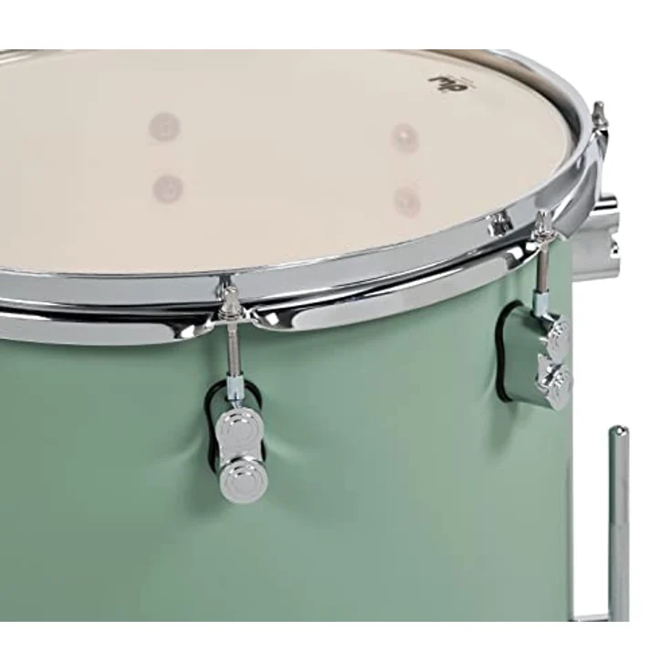 DW PDP CM7 Concept Maple Schlagzeug Set, 100% Ahornholz, Satin Seafoam, 7-lagig Toms und Bassdrum, 10-lagig Snare Drum, 22"x18" Bass Drum – Bild 3