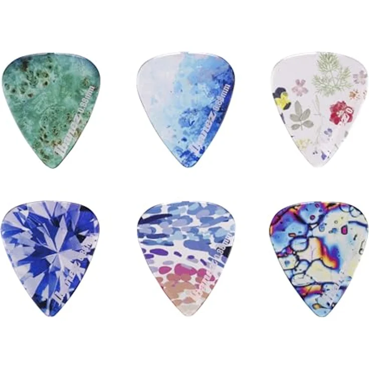 Ibanez PCP14MH-C1 Kaleido Picks, Set mit 6 Copolyester Plektren, Stärke 0,88 mm, made in Japan – Bild 2