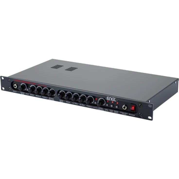 Engl E530 Gitarren Preamp, 2 Kanäle mit 4 Klängen, 3-Band EQ im Clean Kanal, 4-Band EQ im Lead Kanal, Stereo FX Loop, kompakt und leicht