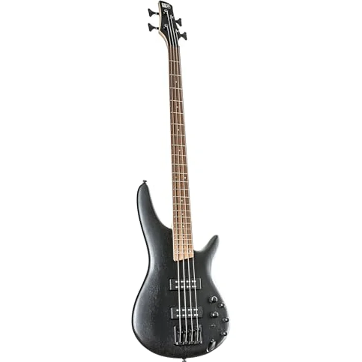 Ibanez SR300EB-WK, 4-saiter E-Bass aus der Soundgear-Serie mit Nyatoh Korpus, 24 Medium Bünden und PowerSpan Dual Coil Tonabnehmer, Wettered Black – Bild 1
