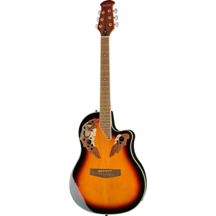 Harley Benton HBO-850SB, Westerngitarre mit Cutaway, Fichtendecke, ABS Gehäuse, Sunburst Finish, integrierter Pickup mit 3-Band EQ