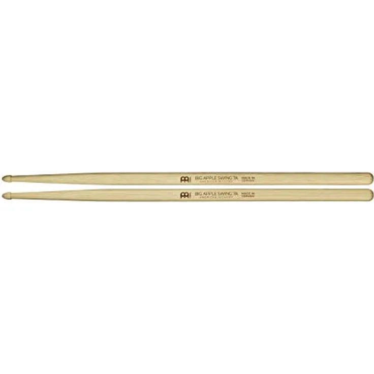 Meinl Big Apple Swing 7A, Drumsticks aus American Hickory mit leichtem Gewicht und eichelförmigem Holzkopf, 406 mm Länge, 13,7 mm Durchmesser